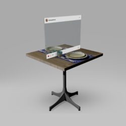 MAMPARAS PROTECTORAS COVID19 PARA MESAS DE RESTAURANTE Y RECEPCIONES