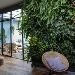 Jardín vertical en Vista corona Sitges