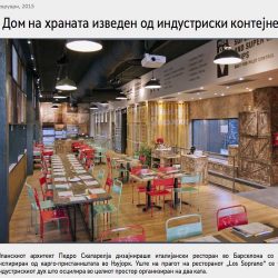 diseño y decoración de restaurante Los soprano en Macedoni portada