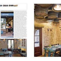 Dsieño y decoración restaurante Casa Guinart Revista Proyecto Contract pag 01